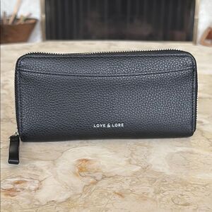 Love & Lore Eden Continental Wallet Black
